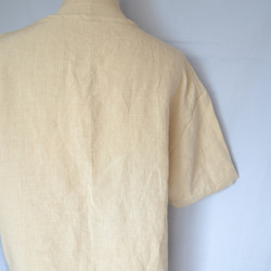 ヘンプ100％　麻　Tシャツ　メンズ　オーガニック　天然素材　カットソー　日本製　無染色無漂白 夏　無地 6枚目の画像