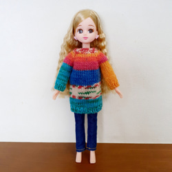 リカちゃんのニットワンピース 5枚目の画像