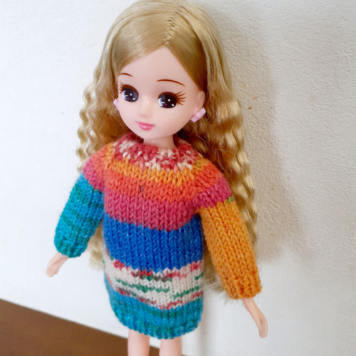 リカちゃんのニットワンピース その他人形 amifumi 通販｜Creema 