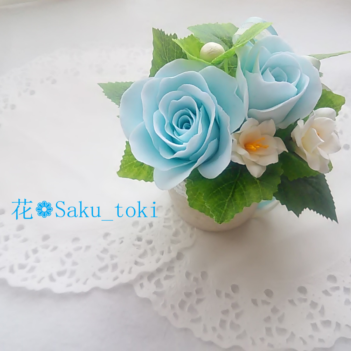 専用　薔薇のアレンジ　クレイフラワー