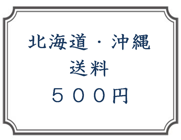 北海道・沖縄への送料(10000円以上購入の方） 1枚目の画像