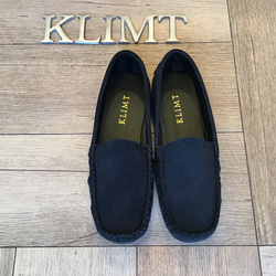 足を包み込む楽ちん本革モカシン 靴 ダークブラウン スリッポン KLIMT