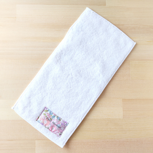 今治タオルハンカチ ハーフ/ リバティMichelleピンク ハンカチ