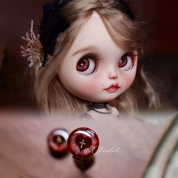 ブライスアイチップ✴︎１０４✴︎ 宝石のガラスアイチップ ♡ ブライス アイチップ ・ アイシー