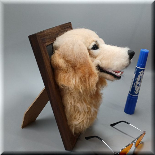 ゴールデンレトリバー◇羊毛フェルト犬 ハンドメイド 舌出し