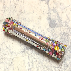 スワロフスキーデコ　スワロキラキラ　９本化粧メイクブラシセット　ブラック スワロフスキーデコ スワロキラキラ 9本化粧メイクブラシセット