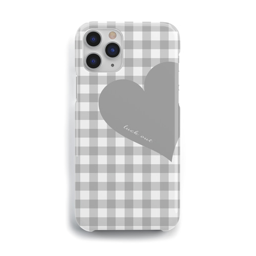 【SKINNYDIP】iphoneケース ギンガムチェック ハート スター org.jpg