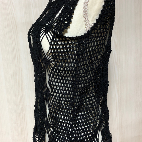 【送料無料/新品】 高級コットン ベスト ジレ ハンドメイド トップス