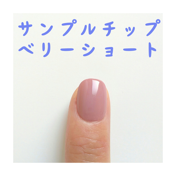 送料無料】サイズ確認用ネイルチップ（ベリーショート） ネイルチップ  