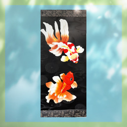【キット】優雅な金魚のタペストリー 1枚目の画像