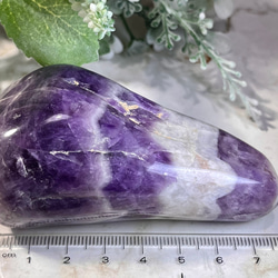 希少✨ シェブロンアメジスト　ケープ　紫水晶　握り石　タンブル　神聖幾何学 5枚目の画像