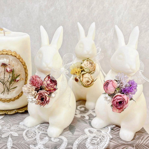 ハンドメイド❣️うさぎちゃんの夏のウェディング、記念日、プレゼント