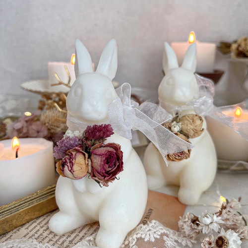 ハンドメイド❣️うさぎちゃんの夏のウェディング、記念日、プレゼント