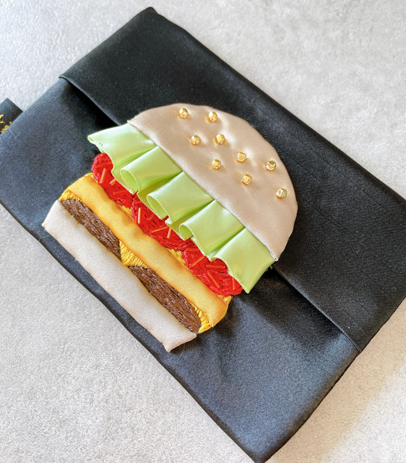 ハンバーガー×ポケットティッシュケース 2枚目の画像