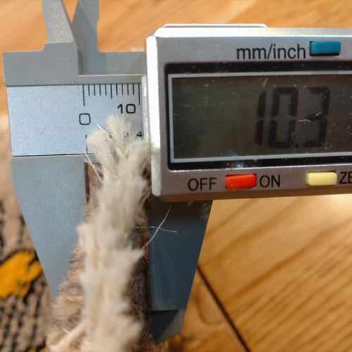 ペルシャ ライオンギャッベ アマレバフト 円形 42.5Φ40.5cm グレー