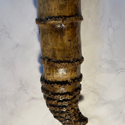 竹製花器 ダークブラウン 木箱付き 竹製花器 ダークブラウン 木箱付き