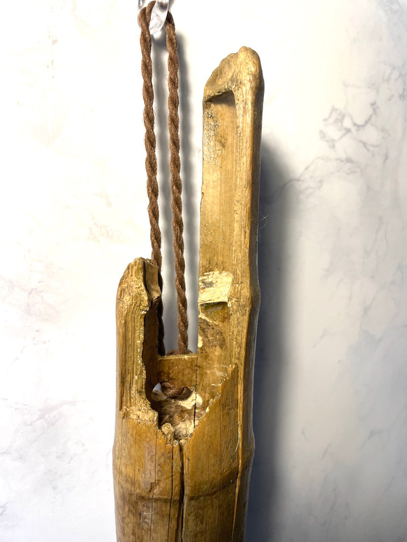 【ドライフラワー用】竹流木の花器（品番：BA23-2） 4枚目の画像