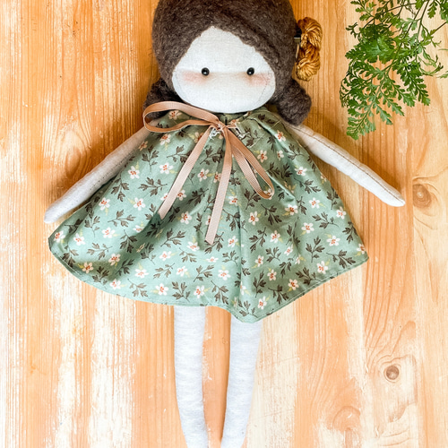 カントリードール、着せ替え人形、布ドール、出産お祝い、ままごと