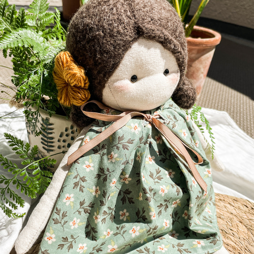 カントリードール、着せ替え人形、布ドール、出産お祝い、ままごと