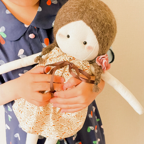 カントリードール、着せ替え人形、布ドール、女の子おもちゃ