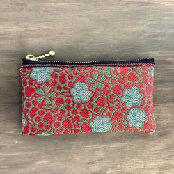 畳縁　狗腳印　貓的腳印　硬幣錢包　名片夾　日式　櫻花 第7張的照片