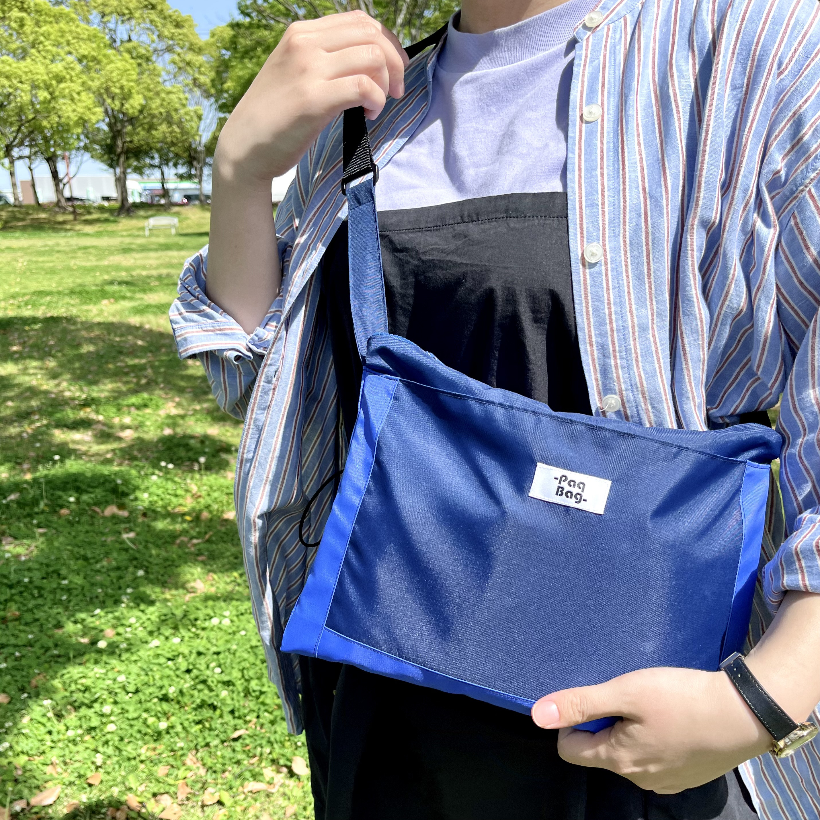 撥水KONOJIサコッシュ［選べるファスナー向き］※セミオーダー※受注生産※ご入金確認後に作製します。