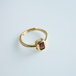 １月の誕生石 宝石質天然石ガーネットのリング　SV925フリサイズ　指輪　アクセサリー　 6枚目の画像