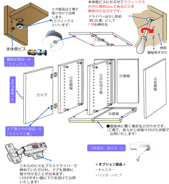 壁面収納家具オーダー｜リビング収納棚　寝室　子供部屋 18枚目の画像