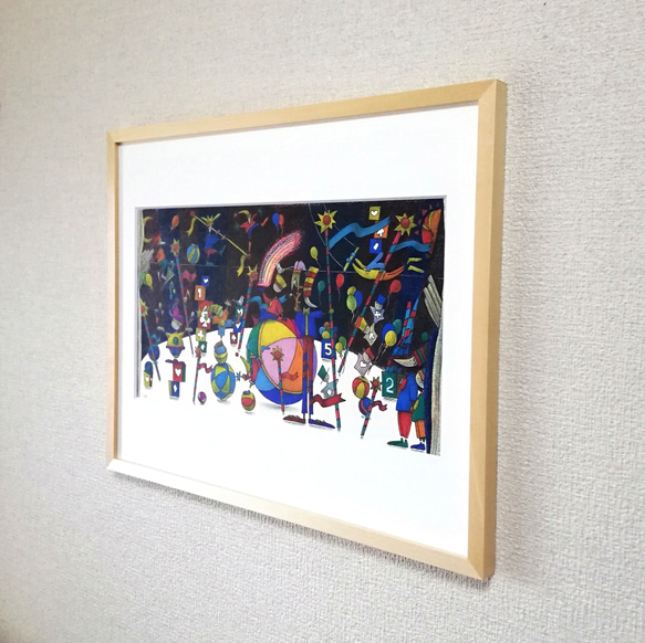 サーカス小屋のリハーサル　イラスト原画 