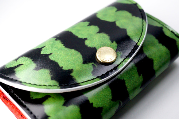 スイカなカードケース（牛革製名刺入れ） 3枚目の画像