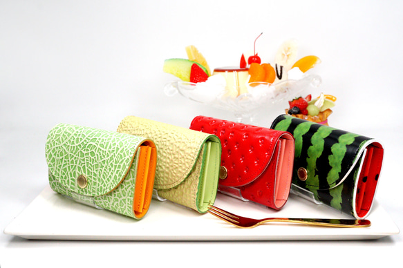 スイカなカードケース（牛革製名刺入れ） 7枚目の画像