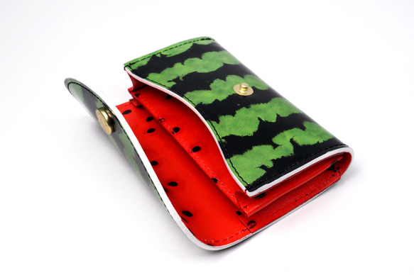 スイカなカードケース（牛革製名刺入れ） 5枚目の画像