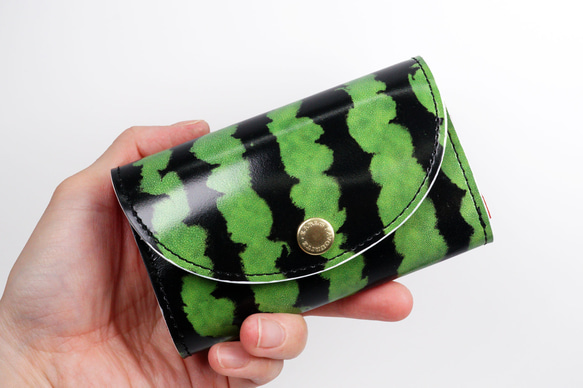 スイカなカードケース（牛革製名刺入れ） 2枚目の画像