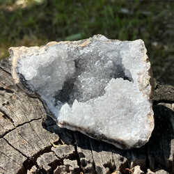 メキシコチワワ州産　蛍光ジオード　トランカスジオード　母岩つき水晶ジオードクラスター／墨西哥　荧光晶洞　 7枚目の画像