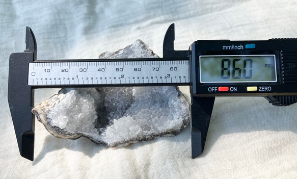 メキシコチワワ州産　蛍光ジオード　トランカスジオード　母岩つき水晶ジオードクラスター／墨西哥　荧光晶洞　 12枚目の画像