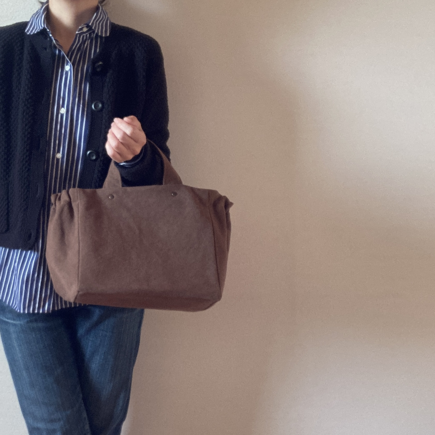 ギャザートート：Basic（チョコレート）