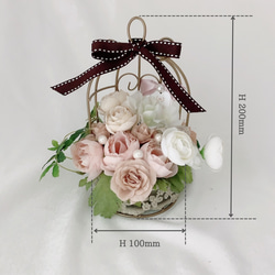 フラワーアレンジメント 母の日ギフト 造花 おしゃれ 可愛い　フラワーポット プレゼント インテリア アンティーク 10枚目の画像