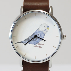 セキセイインコ（ブルー）の腕時計 2枚目の画像