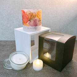 Botanical flower candle(アンティークスイートピー)LEDティーライトキャンドル付き 送料無料 7枚目の画像