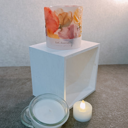 Botanical flower candle(アンティークスイートピー)LEDティーライトキャンドル付き 送料無料 3枚目の画像