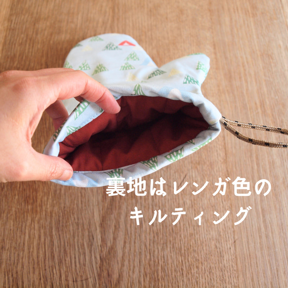 ＼ツンデレキャンパー専用／　帆布のキッチンミトン&鍋しき【キャンプ柄】 9枚目の画像