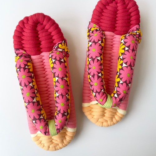 布ぞうり　ハンドメイド　ひろりん　420、421、422、423 布ぞうり | iichi 日々の暮らしを心地よくするハンドメイドや