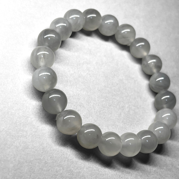 cloudy quartz bracelet / クラウディクォーツブレスレット 8mm 2枚目の画像