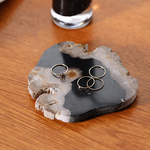 14kgf◇natural stone 天然石スモーキークォーツのリング 指輪〈r_17Sm