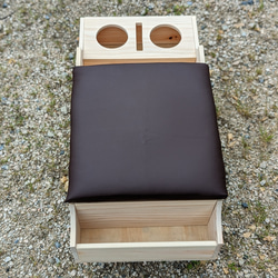 ハイエース　センターコンソールボックス　カラー：ナチュラルウッド　ナロー/標準ボディ用　ヒノキ＆杉製　アームレスト 3枚目の画像