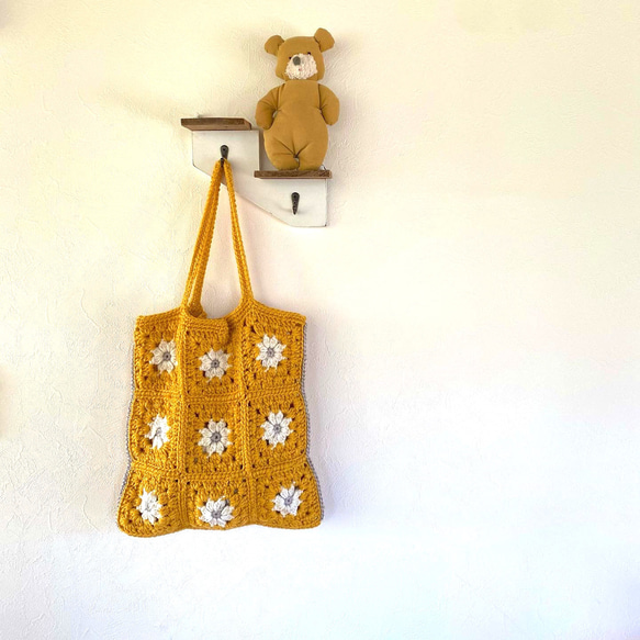 専用♡ニコちゃん☺︎グラニースクエアバッグ♡レモンイエローcolor 専用♡ニコちゃん☺︎グラニースクエアバッグ♡レモンイエロー