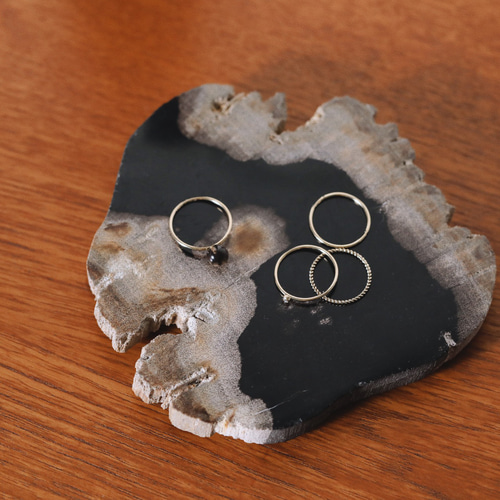 K18◇natural stone 天然石スモーキークォーツのリング 金属