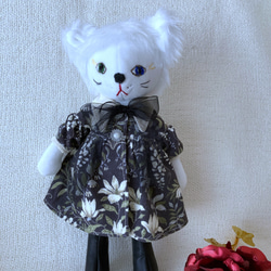 前髪ぱっつんのシロねこちゃん ぬいぐるみ deg.doll 通販 16075593