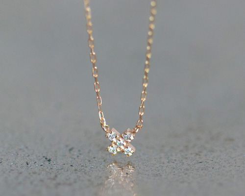 美品✨【K10 WG Diamond】 S字イニシャル　ダイヤモンドネックレス 楽天市場】K18WG【0.15ct】ダイヤモンド イニシャル ネックレス