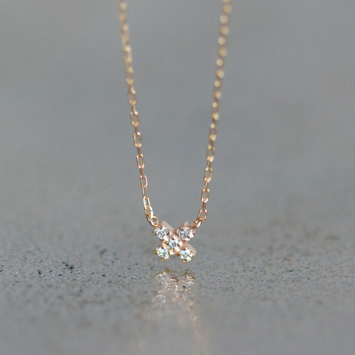 18金WGダイヤネックレス 楽天市場】K18YG/PG/WG 【0.09ct】 ダイヤモンド V字 ネックレス
